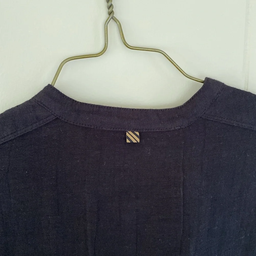 Billy Reid dolman sleeve button up dress black - Picture 10 of 12